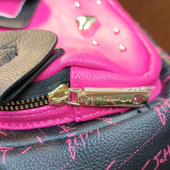 Betsey Johnson Bags Betsey Johnson Puppy Backpack Pink Black Poshmark